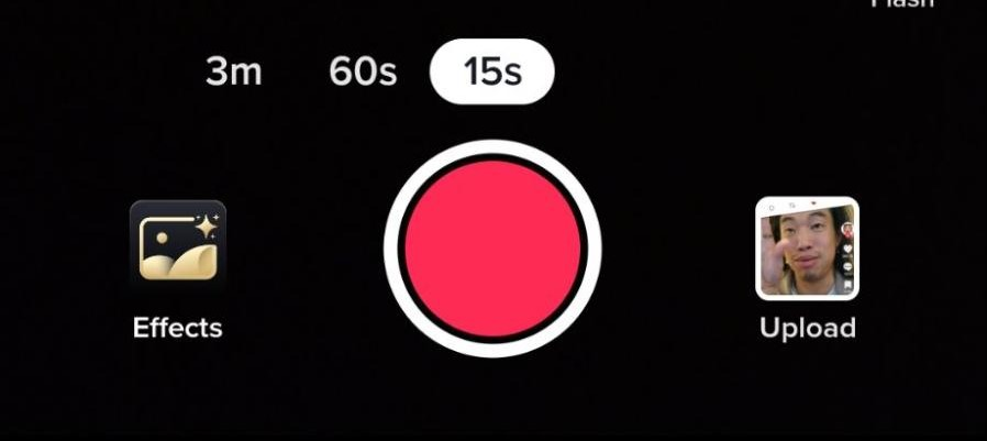 This image shows how to select video recording length in TikTok app. 