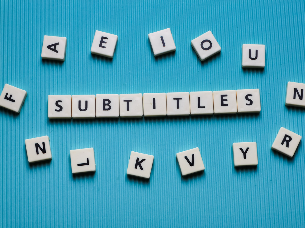 This image says subtitles in its middle.