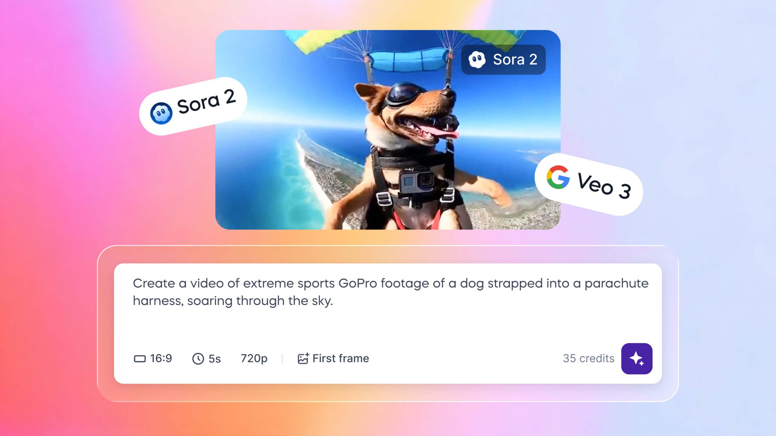 Vizard supports text to video models such as Sora 2, Veo 3, Seedance, Kling and more