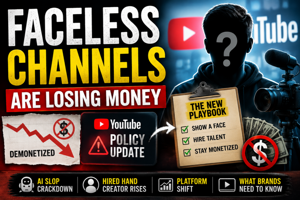 AI Faceless channels are losing money