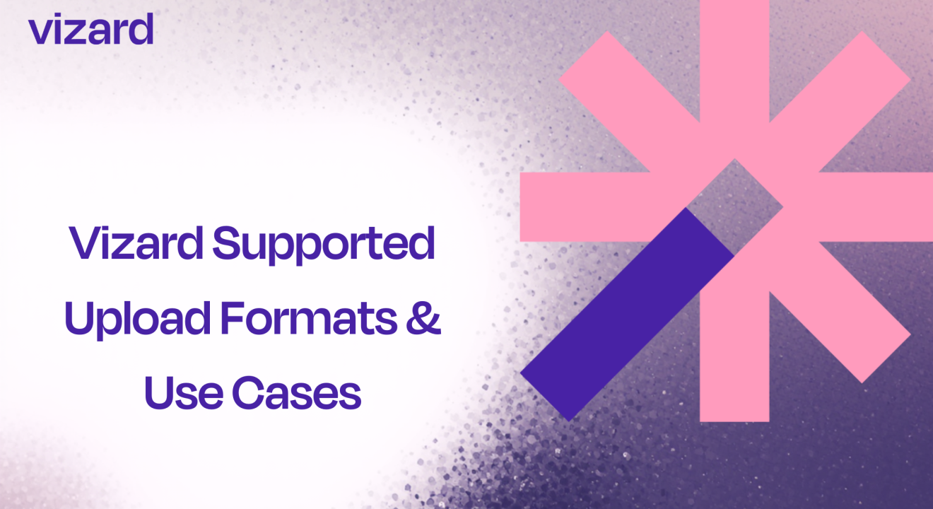 Vizard Supported Upload Formats & Use Cases